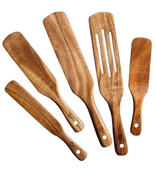 Wood Butter Dish Set